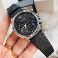 นาฬิกาผู้ชาย EMPORIO ARMANI Chronograph Black Dial รุ่น AR1975 ของแท้ 100%