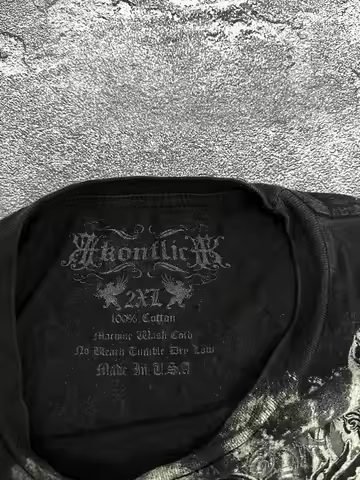 American street new fashion xzavier double-sided oversized printed cotton top personalized hip-hop H