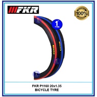 FKR BICYCLE TYRE 20" (Tayar FKR Luar Basikal Size 20x1.35) WITH COLOUR LINE