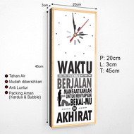 Jam Dinding Islami Dekorasi Hiasan Dinding Quotes Motivasi Solatlah Nak