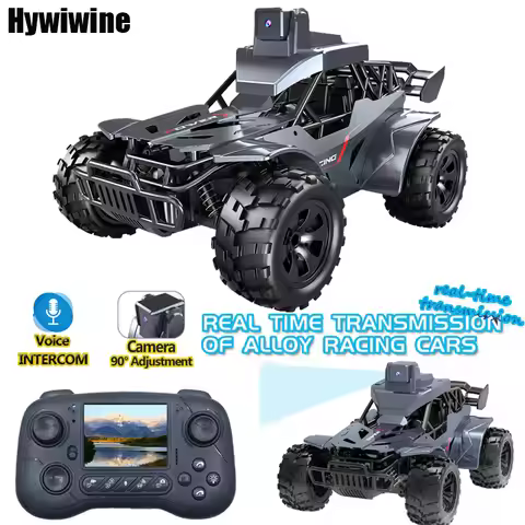 Rc Car with Camera Lcd Remote Fpv Real Time Transmission High Speed 2.4g Remote Control Car Voice Ch
