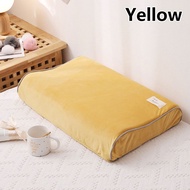 yurongfx 1PC Velvet Pillow Cover Winter Warm Memory Foam Latex Pillowcase Protector Rebound Solid Color Zippered PILLOW CASE ONLY