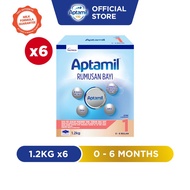 [Carton of 6] Aptamil Step 1 Infant Milk Formula 0-6 months 1.2kg