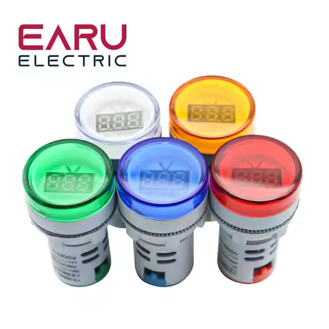 22MM AD16 AD16-22DSV Type AC 60-500V Mini Voltage Meter LED Digital Display AC Voltmeter Indicator L