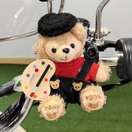 Painter Duffy Bear Plush Toy Fashion Bear Car Bag Ornaments Cute Doll Doll Doll