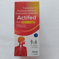 ACTIFED PLUS COUGH SUPRESSANT SIRUP 60ML Berkualitas