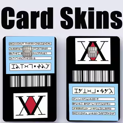 Anime Hunter X Hunter License Card Card Stickers Sticker Cover Case For Small Chip Credit Debit Card