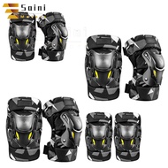 Saini Motorcycle Elbow Knee Pads For Men Women, Knee Elbow Guard Protector, Ventilation Protective Gear For Cycling Bike Skateboarding Inline Roller Skating Bicycle Scooter
