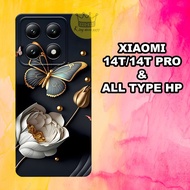 (KS26) Rubber Softcase for XIAOMI 14T-14T PRO 2024 Latest XIAOMI 14T-14T PRO Flower image Motif/ cas