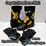 Roadrace shoes bonus cover - YELLOW racing shoes - cool touring shoes - boots - drag or cornering bo