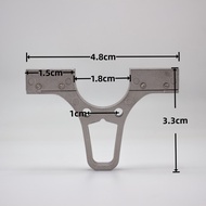 Aluminum Alloy Slingshot Head Large Support Head Quick Pressure Support Head Modified Head Accessori