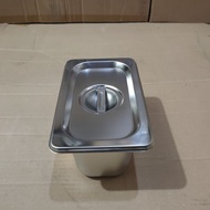 Stainless Food Pan + Lid 1/9 x 10 (176 x 108 x 100 mm) ‣ LC.11Jn23o