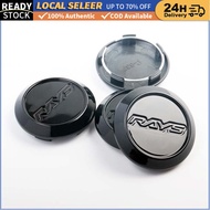 Rim Cernter Cap Rays Volk Racing Wheel Badge Cover Fits Black Logo Wheel Cap 63.8mm
