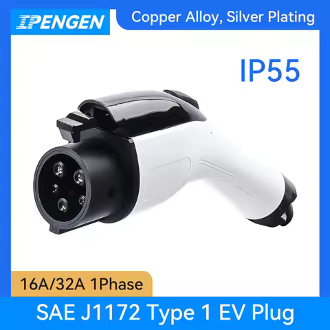 IPENGEN EV Charger Plug SAE J1772 Connector Type 1 16A 3.5KW for Electric Car Vehicle Charging Stati
