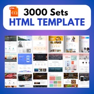 🔥INSTANT🔥 3000 Sets HTML CSS JS Website Template Premium Bundle for Student Assignment / FYP / Compa