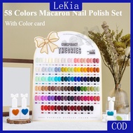 58 Colors Macaron Nail Polish Gel Set Nail Shop Dedicated Phototherapy Nail Polish Set（with chart）Se