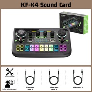 [Terkini 2025] Koorfly KF-X4 Live Sound Card Full Mixer - Sound Effects Memory / 5 Custom Sound Effe