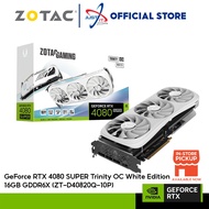 ZOTAC GAMING GeForce RTX4080 SUPER TRINITY OC WHITE EDITION 16GB DDR6X GRAPHICS CARD ( ZT-D40820Q-10
