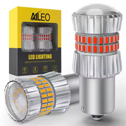 2Pcs 1157 BAY15D P21/5W 1156 BAU15S PY21W 1156 BA15S P21W Front Rear Auto DRL Reversing lights Led C
