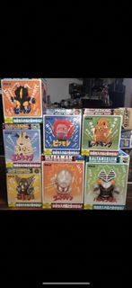 售 中古 JAPAN ST TSUBURAYA PROD SOUND BIG MONEY BANK 、Q版 搪膠 咸旦 超人 鹹蛋 、巴魯坦星人、紅皇帝、比蒙 仔仔獸、積頓、電王、古代怪獸、放入金屬錢