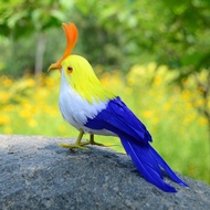 LazaraHome Hidup Bertenggek Burung Hutan Buatan Burung Berbulu Hiasan Kraf