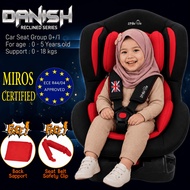 CAR SEAT New Born-5 Year Old CSB MIROS ECE CERTIFIED READY STOCK Little One DANISH Car Seat