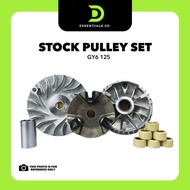 HYPESPEED PULLEY SET GY6 125 (PULLEY & DRIVEFACE & BACK PLATE & SLIDER & FLYBALL)