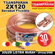 Kabel Listrik Transparan Kabel Serabut 2x120 Roll 30 Yard Kabel Monster 2 x 120 Kabel Audio