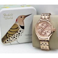 Jam tangan wanita Fossil Rantai stainless steel Tanggal aktif free box Kaleng original dan baterai cadangan