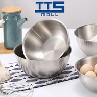 (TTS MALL) Set Mangkuk Campur 3-dalam-1 Keluli Tahan Karat untuk Sayur-sayuran Peralatan Dapur Mangk