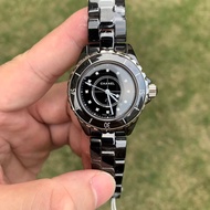 Original Female Watch Chanel Watch J12 Series H1625 Black Ceramic Diamond-Studded Scale Swiss Quartz