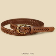 Belt Women Hollow Brown Retro Hollow Hollow Hollow Hollow Hollow Hollow All-Match Decorative Matchin