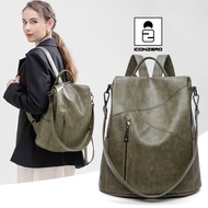 in stock ICONZERO Beg galas wanita Woman PU Leather Backpack for Women Fashion Soft Leather backpack