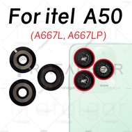 Rear Back Camera Glass Lens For itel A50 A667L A667LP Camera Cover Replacement With Adhesive Sticker