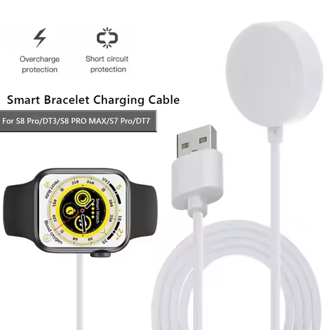 Magnetic Charging Cable for watch 7 9 S8 S9 WS7Pro T500 Pro Max N8 HW8 Ultral X8 SE GS7 PRO MAX DT30
