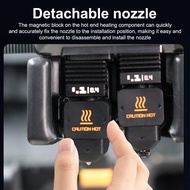 X.B.K For Bambu Lab H2D Hotend Kit High Flow Hardened Steel 0.2/0.4/0.6/0.8mm Hotend Nozzle Replacea