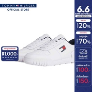 Tommy Jeans รองเท้าผ้าใบผู้ชาย รุ่น EM0EM01396 YBS - สีขาว