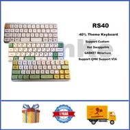 RS40 Mechanical Keyboard 40% RGB Custom Portable Small Keyboard