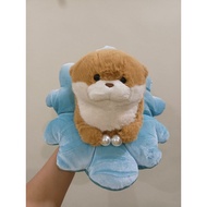 Sea otter blue shell plush toy