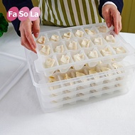 FaSoLa frozen dumplings box refrigerator crisper drawer storage boxes-four dumplings Tupperware micr