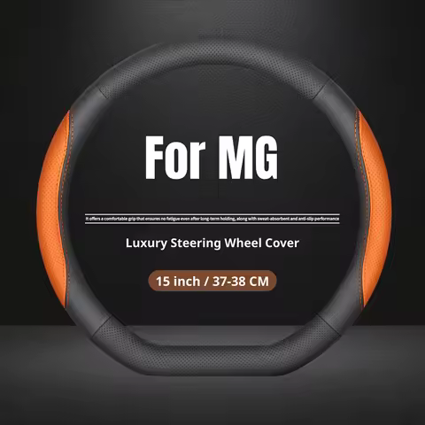 For MG Luxury Steering Wheel Cover Soft Touch 15 Inch Fit MG4 MG5 MG ZS MG HS MG GT MG7 MG One Marve