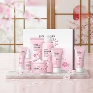 LAIKOU Sakura Sunscreen SPF50 6pcs Skincare Box Bundle LAIKOU Sakura 6pcs Kotak Hadiah Penjagaan Kul