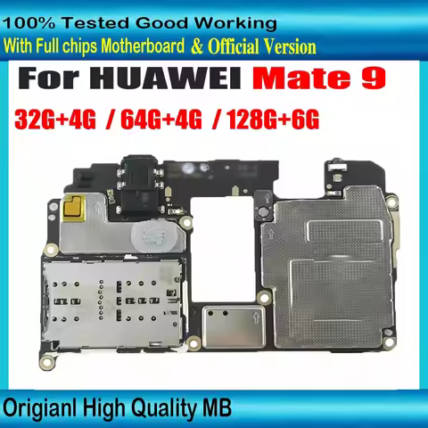 Full Working Original Unlocked Mainboard For HUAWEI Mate9 Mate 9 Motherboard 32gb 64gb 128gb Logic M