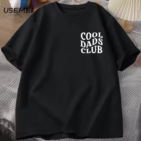 Cool Dads Club Tshirt Father's Day Funny Husband T-Shirt Daddy Dad To Be T Shirt Men Cotton Oversize