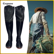 Gepnoo Waders, Stocking Boots, Waders, PVC for Men, Lightweight, Non-slip Sole, Hip Waders, Hip Boot