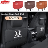 Car Leather Seat Back Kick Pad Anti Scratch Mat For Honda Brio G1 DD1 DD2 2011-2017 G2 DD1 2018-2023