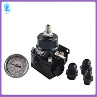 AN8/8/6 Fuel Inject Regulator with Boost Gauge High Pressure 8AN BLACK