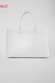【New】 A Alo Yoa Mesh Bag Hand Bag Yoga Fitness Mesh Shoulder Bag Beach Hand Bag Transparent Buggy Ba