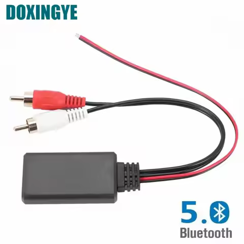 DOXINGYE Universal Car Bluetooth 5.0 Audio Cable Music Adapter RCA Connector Music AUX Adapter Wirel