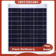 30W 5V Portable Solar Panel Dual USB Ports for 3.6V-5V Battery/Phone Charger